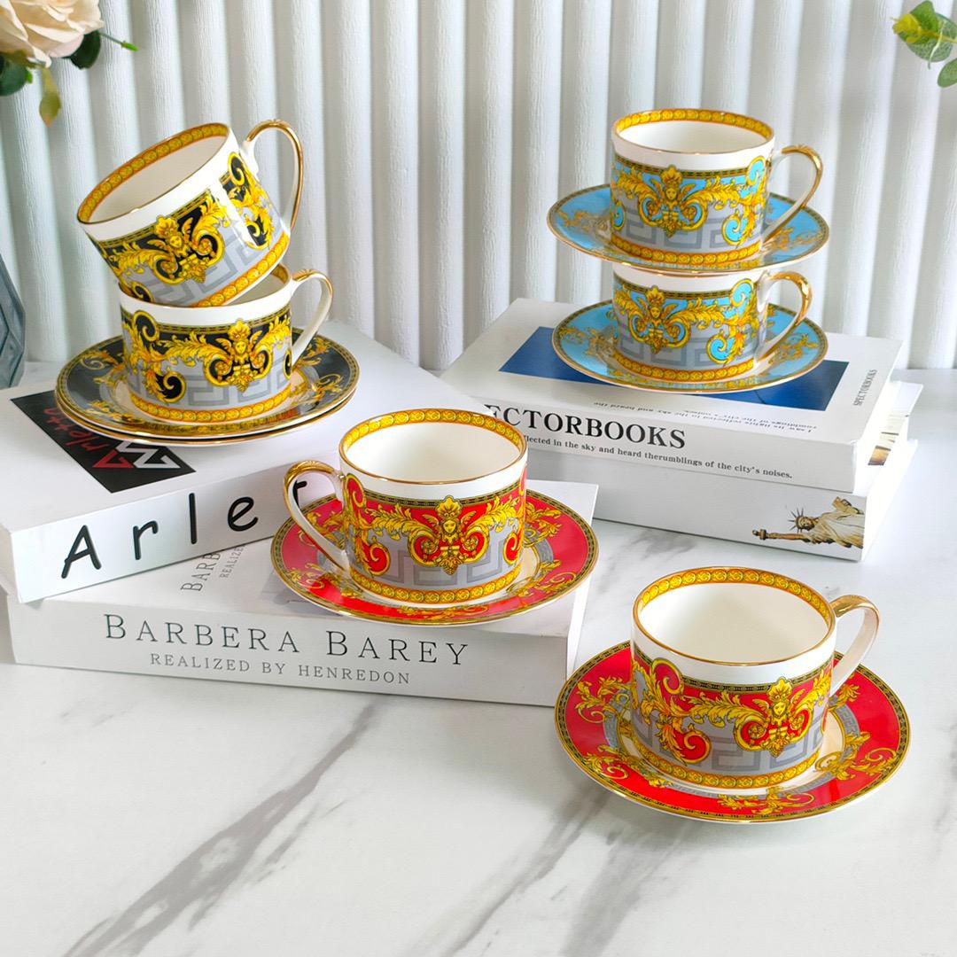 Versace Tea set of two cups many colors available